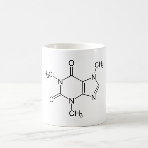 Caffeine Molecule Chemistry Coffee Atoms Magic Mug
