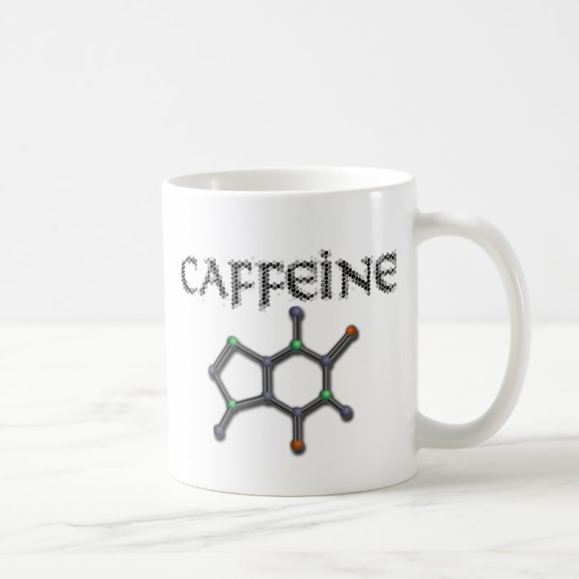 Caffeine Molecule Coffee Chemistry Formula Mug (Right)