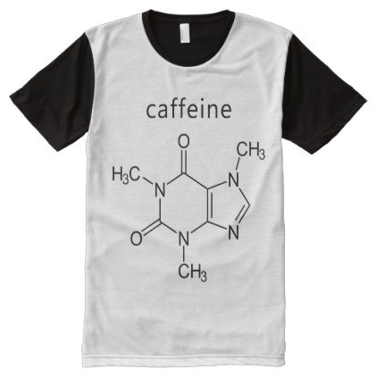 caffeine molecule formula All-Over-Print shirt