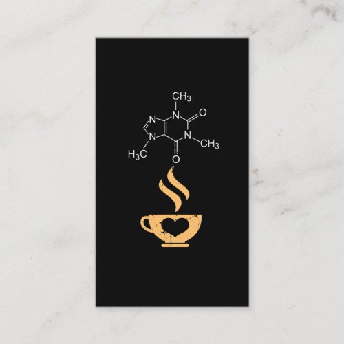 Caffeine Molecule Gift Coffee Lover Science Nerds Business Card
