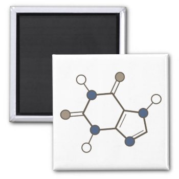 Caffeine Molecule Magnet by asyrum at Zazzle