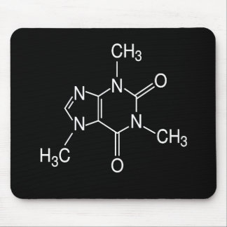 caffeine molecule mouse pad