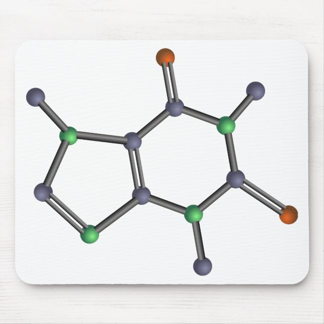 Caffeine molecule mouse pad (Front)