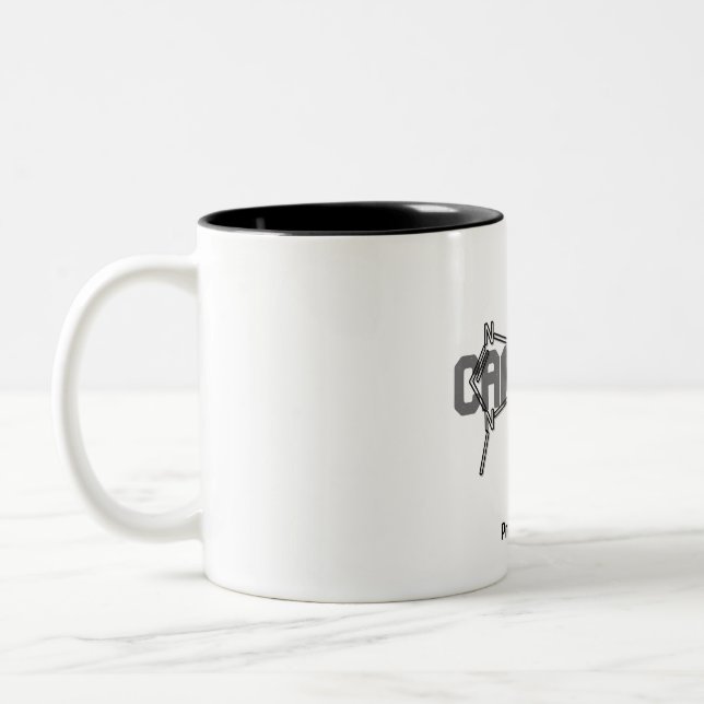 Caffeine Molecule Mug – Coffee Chemistry Nerd Gift (Left)