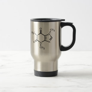 Caffeine Molecule travel mug