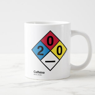 Caffeine—NFPA Safety Label Large Coffee Mug