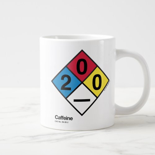 CaffeineâNFPA Safety Label Large Coffee Mug
