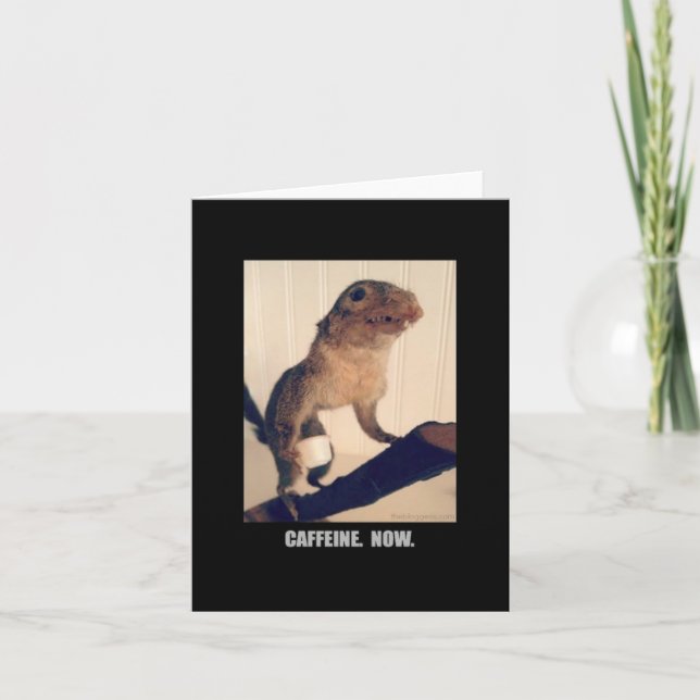 Caffeine.  Now. Card (Front)