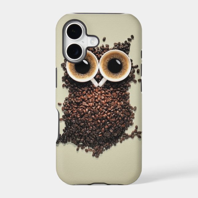 Caffeine Owl Iphone Case (Back)