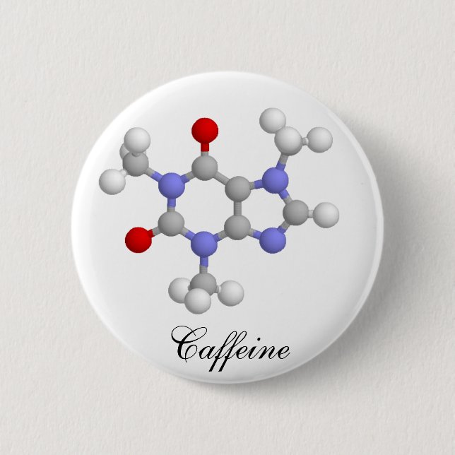 Caffeine Pinback Button (Front)