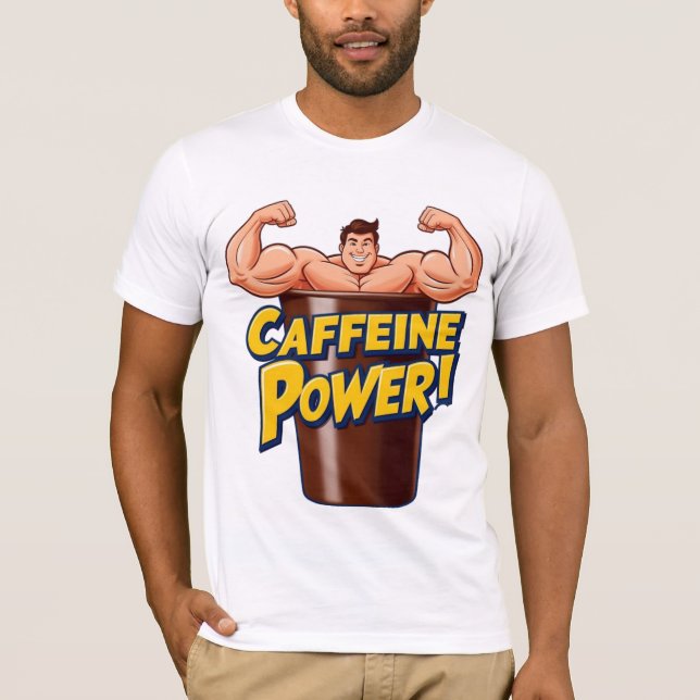 "Caffeine Power Flex - Men's T-Shirt" T-Shirt (Front)