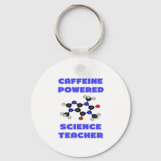 Caffeine Powered Science Teacher Keychain
