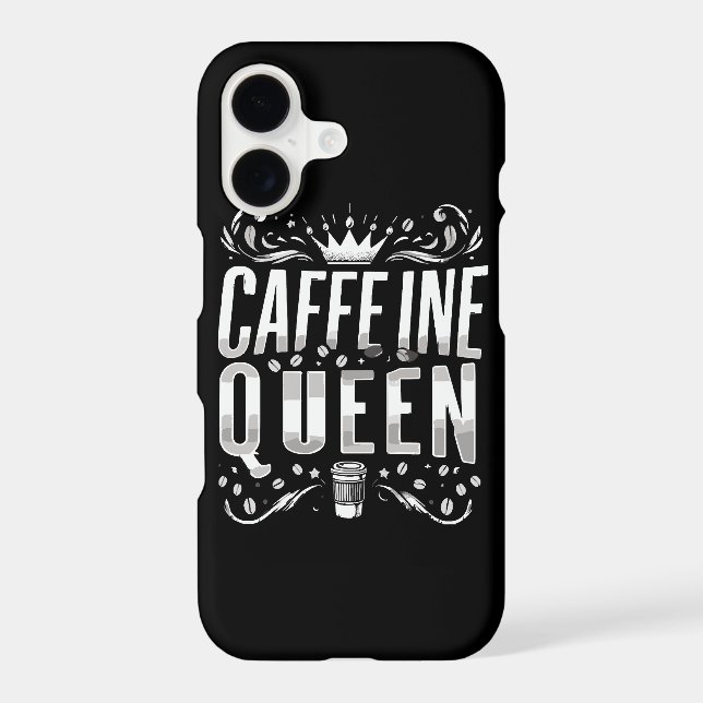 caffeine queen iphone case (Back)