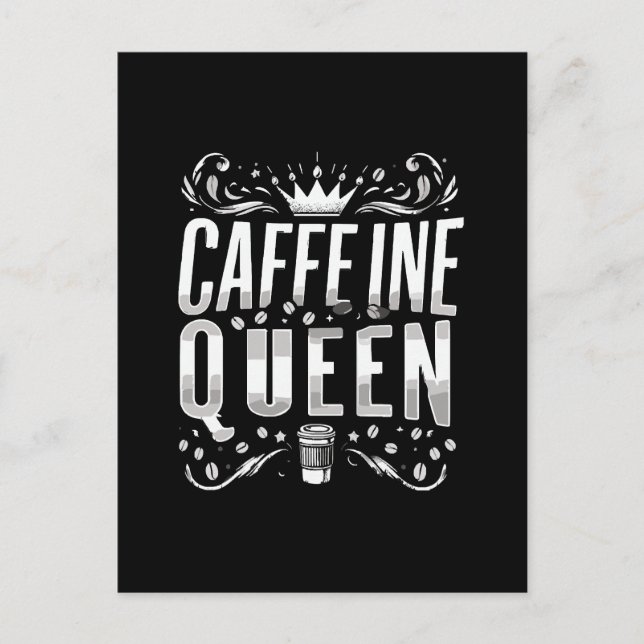 caffeine queen postcard (Front)
