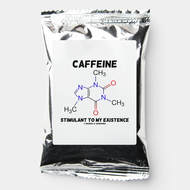 Caffeine Stimulant To My Existence Molecule Coffee Drink Mix (Front)