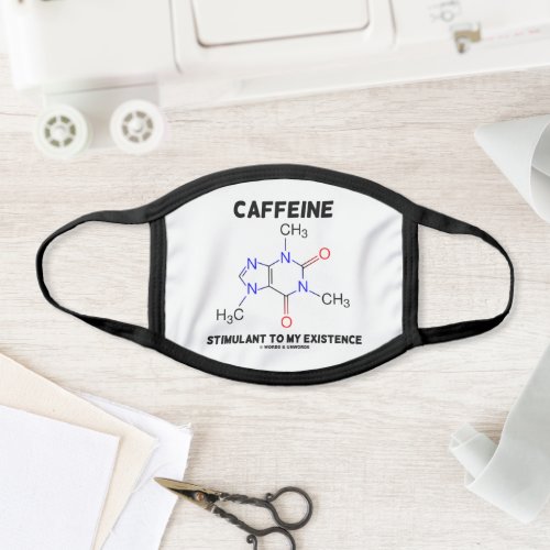 Caffeine Stimulant To My Existence Molecule Face Mask