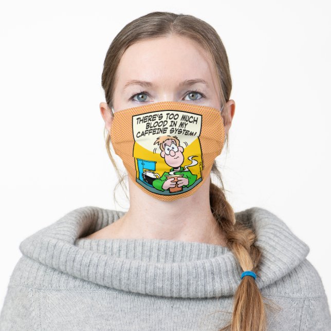 Caffeine System Adult Cloth Face Mask (Worn)