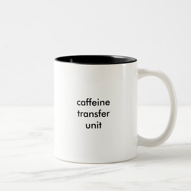 Caffeine transfer unit Two-Tone coffee mug (Right)