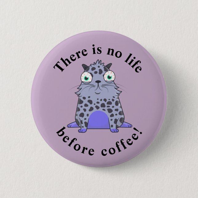 Caffelotta cryptokitty wants coffee button (Front)
