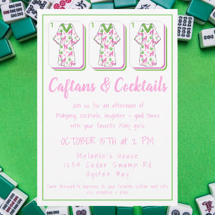 Caftans & Cocktails Mahjong Party / Ladies Mahj Invitation