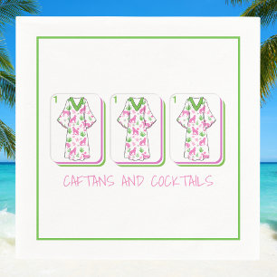Caftans & Cocktails Preppy Mahjong Ladies Cheetah Napkins