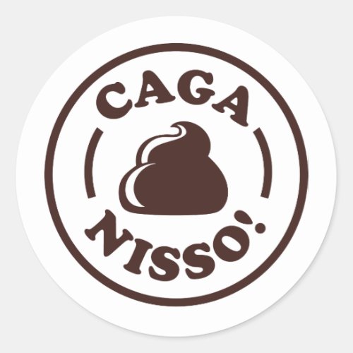 Caga Nisso Classic Round Sticker