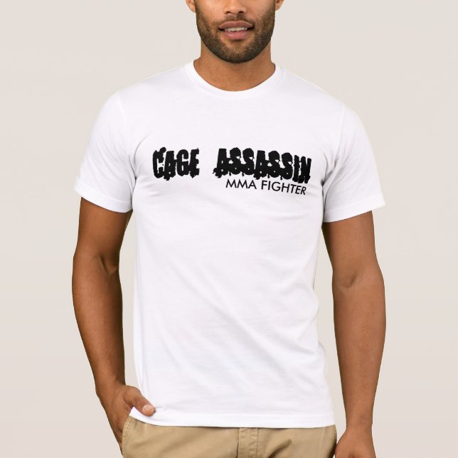 CAGE ASSASSIN , MMA FIGHTER T-Shirt (Front)