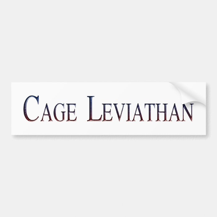 Cage Leviathan Bumper Stickers