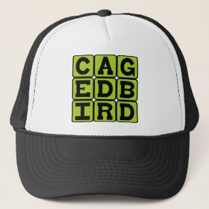 Caged Bird, Avian Pet Trucker Hat