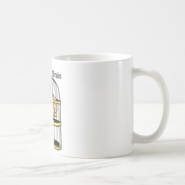 Caged Bird Brain Coffee Mug (Right)