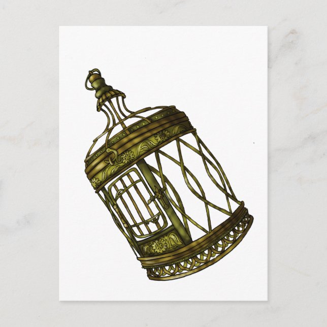 Caged Heart Postcard (Front)