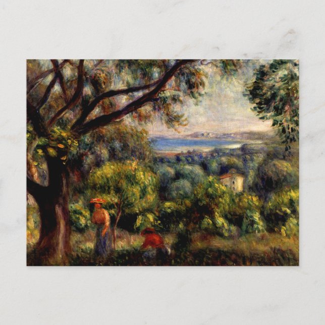 Cagnes Landscape painting by Renoir, Postcard (Front)