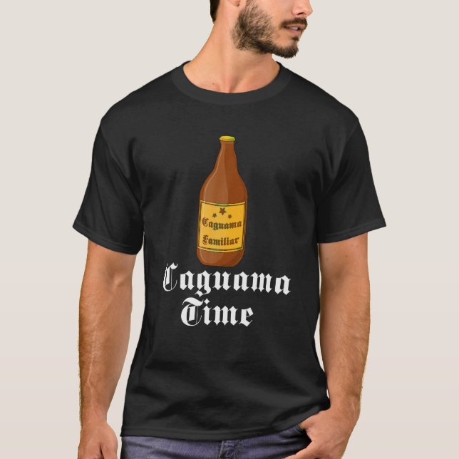 Caguama Time Shirt Cerveza Caguama Espanol Camisa  (Front)