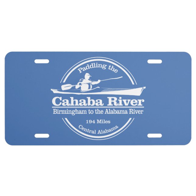 Cahaba River (SK) License Plate (Front)