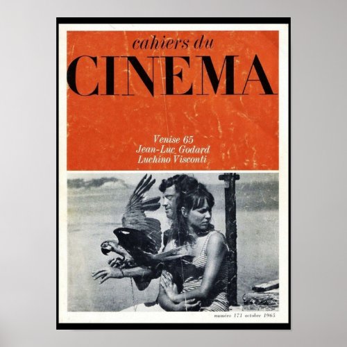 Cahiers Du Cinema 171 1965 Poster