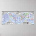 Cahill-Keyes World Political map wall poster