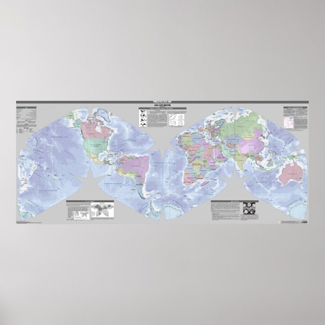 Cahill-Keyes World Political Map Poster (Front)