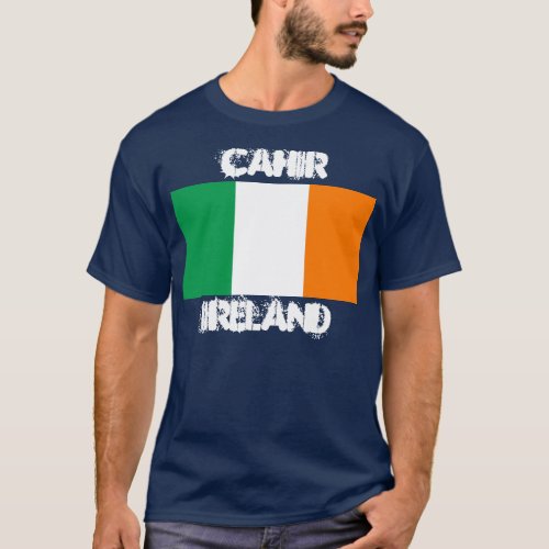 Cahir Ireland with Irish flag T_Shirt