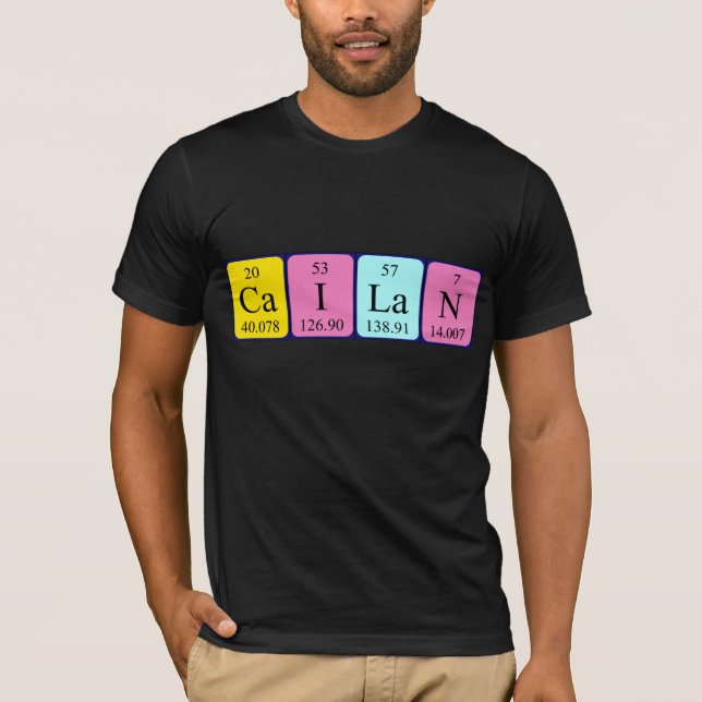 Cailan periodic table name shirt (Front)