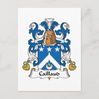 Caillaud Family Crest Postcard