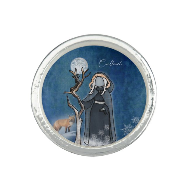 Cailleach, Goddess of Winter Ring (Front)