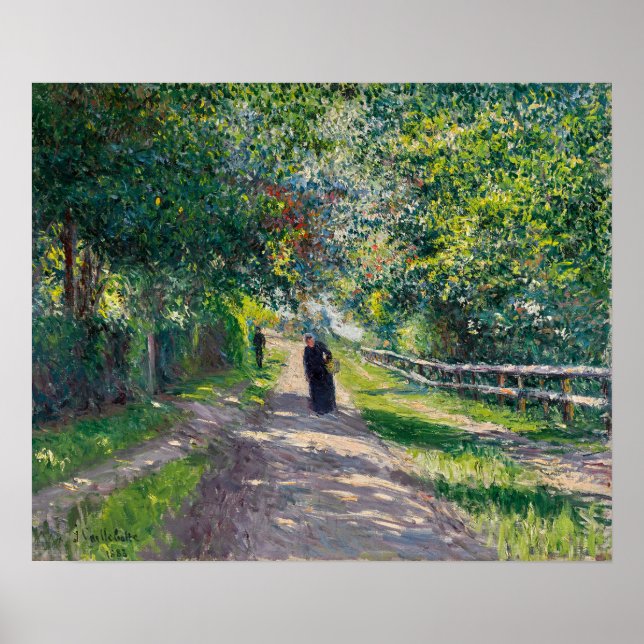Caillebotte - Allee From The Villa Of Flowers At … Poster (Front)