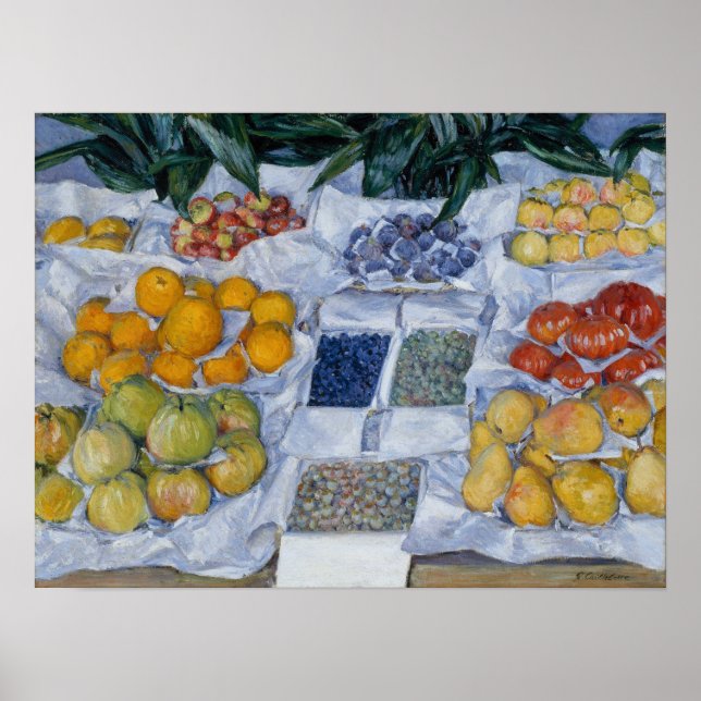 Caillebotte - Fruit Displayed On A Stand Poster (Front)