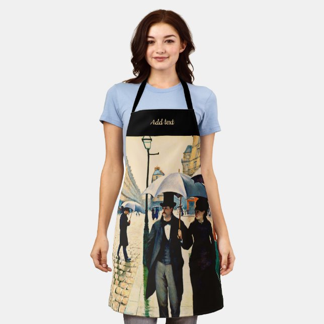 Caillebotte - Paris on a Rainy Day Apron (Worn)