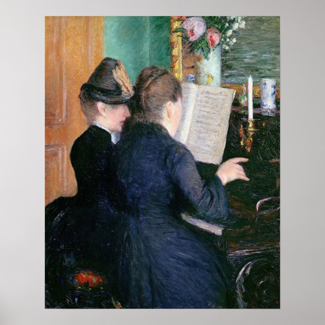 Caillebotte - The Piano Lesson Poster (Front)