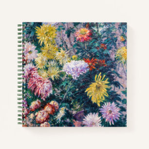 Caillebotte - White and Yellow Chrysanthemums Notebook