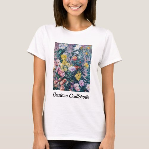 Caillebotte _ White and Yellow Chrysanthemums T_Shirt