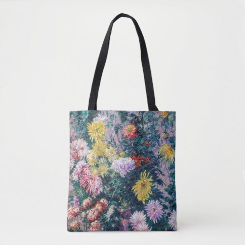 Caillebotte _ White and Yellow Chrysanthemums Tote Bag