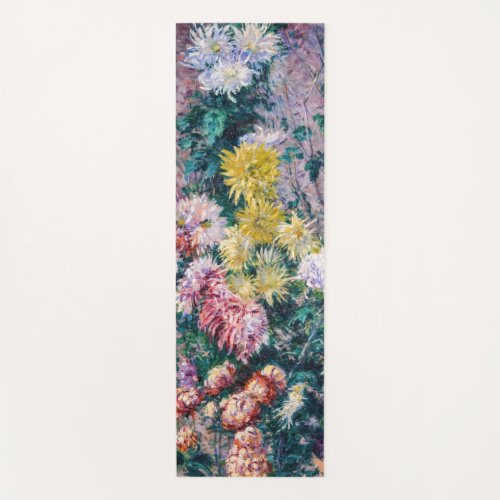 Caillebotte _ White and Yellow Chrysanthemums Yoga Mat