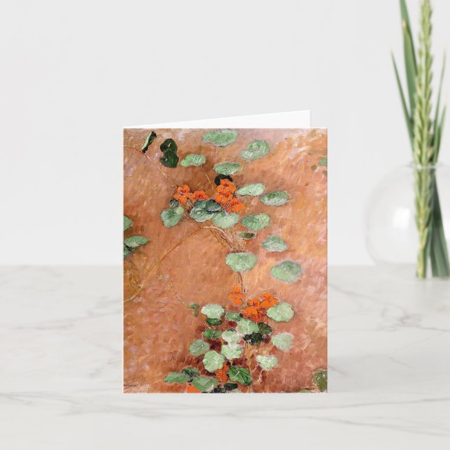 Caillebotte's Nasturces Note Card (Front)